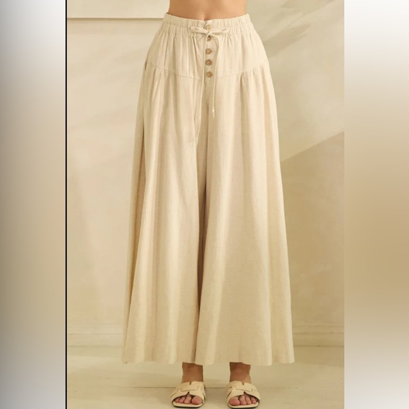 354 OLI & HALI ❤️ WASHED PINTUCK
WIDE LEG PANTS - Picture 3 of 5